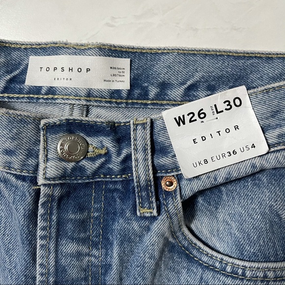 Topshop Editor Light Wash Distressed Jeans - Picture 7 of 15